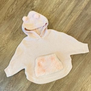 Cat & Jack Poncho Hooded Pullover - Size 2T/3T